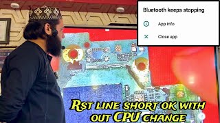 Android mobile Bluetooth keeps stopping Rst line short ok with out cpu change  WiFi Bt not working [upl. by Heiskell]