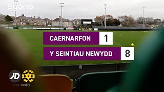 Uchafbwyntiau  Highlights Caernarfon 18 Y Seintiau Newydd  JD Cymru Premier [upl. by Ochs290]