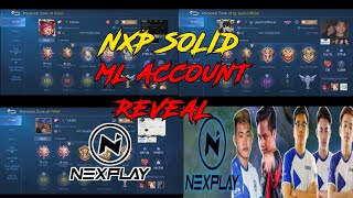 NXP Solid Players ML Account Reveal  Must Watch  H2wo  YAWI  RENEJAY  JEYMZ  Exort  JIMNEST [upl. by Atteynad906]