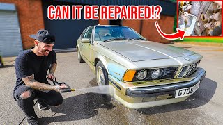 RESTORING A BARN FIND BMW E24 635CSI  PT1 [upl. by Anovad]