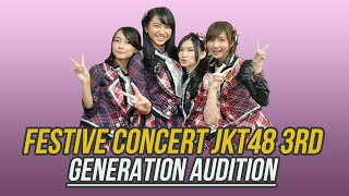 FESTIVE CONCERT JKT48 3RD GENERATION AUDITION [upl. by Eliot]