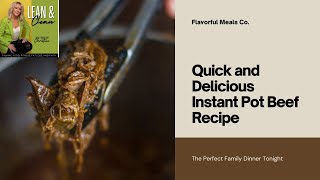 Effortless Instant Pot Braised Chuck Roast  Perfect For Tacos And More  Episode 87 [upl. by Eelirem]