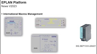 EPLAN V2023  International Macros Management [upl. by Gwenora]