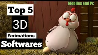 Top 5  3d Animation Software for PC And Mobiles 2022  3D Animations Cartoons [upl. by Dlarrej48]