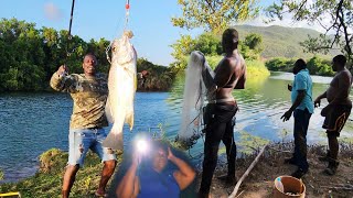 Stephanie watching the crocodile and the crocodile watching Stephanie🤯 in the dark fishing Adventure [upl. by Trautman]