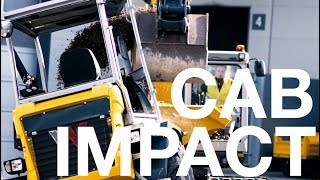 Cab Impact live testing with the Wacker Neuson Dual View Dumper  Safety First [upl. by Rebmeced]