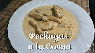 RECETA PECHUGAS A LA CREMA [upl. by Snej]