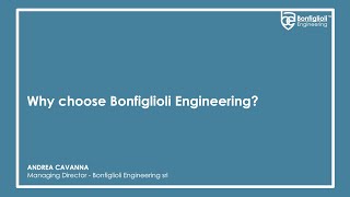 Why choose Bonfiglioli Engineering Interview with Andrea Cavanna [upl. by Enieledam]