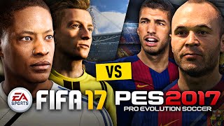 FIFA 17 VS PES 17 [upl. by Atsugua]