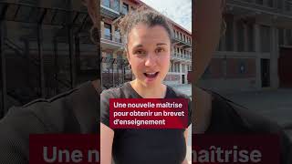 Nouvelle maîtrise en enseignement  Vidéojournal [upl. by Haas351]