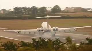 VC10  Amazing Engine HOWL  Newcastle Airport Touch and GO ZA147 [upl. by Atinuhs]