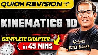 Quick Revision of Kinematics 1D Class 11🔥  JEE Main 2025  Vinay Shur Sir [upl. by Schroth]