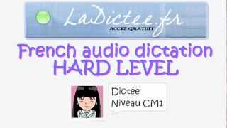 lerossignol  Dictée niveau CM1  FLE  averageeasy level [upl. by Eddana244]