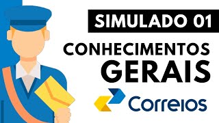 Simulado 01  Conhecimentos Gerais  Concurso Correios 2024 [upl. by Russom]