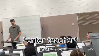 Wind Symphony pranks their Teacher with a Tritone Happy Birthday [upl. by Ebehp]