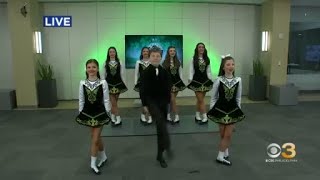 McDadeCara School of Irish Dance visits CBS News Philadelphia [upl. by Jenkins]