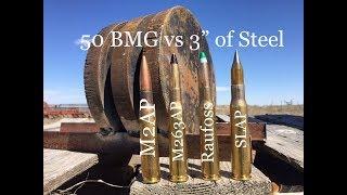 50 Cals Fastest rounds vs 3quot of Steel [upl. by Mead]