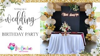 Event Decorating in San Diego  Setting up a wedding and birthday party [upl. by Yllime]