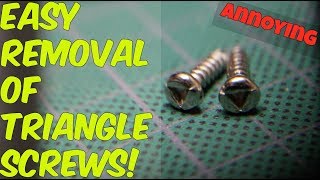 HOW TO REMOVE TRIANGLE SCREWS [upl. by Eycats]