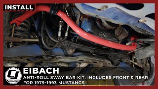 Make Your Fox Corner Flatter amp Faster 😁 Eibach Sway Bar Install [upl. by Elyag]