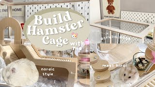 Building a Cozy Hamster Home 🏠🐹  Relaxing DIY Cage Building Adventure [upl. by Alomeda]