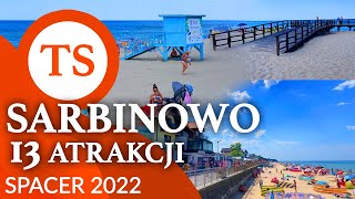 Sarbinowo 2022  Atrakcje x13  Promenada plaża deptak i morze  Wakacje nad polskim morzem [upl. by Remark42]