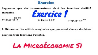 la microéconomie S1 exercice 1 [upl. by Braeunig604]