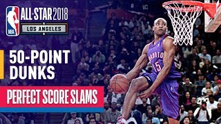 ALL 50Point Dunks In NBA Slam Dunk Contest History [upl. by Alekin]