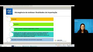 Procedimentos de Anuência de Importação de Alimentos 1 [upl. by Salguod]