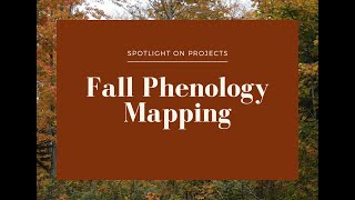 Spotlight on Projects Fall Phenology Mapping [upl. by Akin]