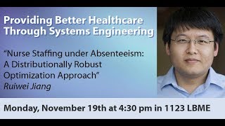 Fall 2018 Seminar Series Ruiwei Jiang [upl. by Myriam52]