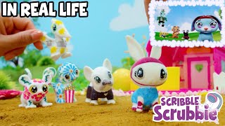 Crayola Scribble Scrubbies in REAL LIFE  Cartoons for Kids [upl. by Lewse]