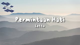 Letto  Permintaan Hati Lirik Video [upl. by Aek]