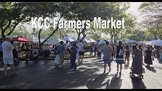 4K KCC Farmers Market Kapiolani Community College in Honolulu Oahu Hawaii [upl. by Ietta]