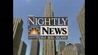 NBC Nightly News with Tom Brokaw  June 18 amp 22 2001 [upl. by Neukam]