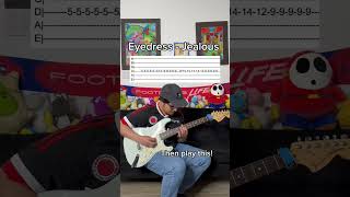 Eyedress  jealous guitar tutorial [upl. by Thekla]