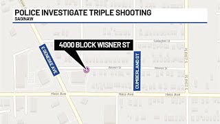 Police investigating triple shooting in Saginaw [upl. by Dnalrah]