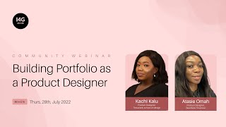 Building portfolio as a product designer  I4G Circles [upl. by Macmullin243]