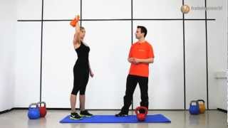 Kettlebell Training mit Dr Till Sukopp Overhead Press [upl. by Anwahsit]