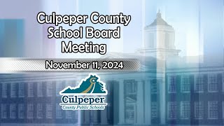 Culpeper County School Board [upl. by Ayalat]