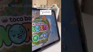 Toca boca food recipe request by ​Ronaldo4KEditsz [upl. by Eremihc751]