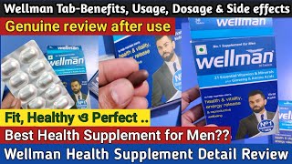 Wellman Tab genuine review after use  Benefits Uses Dose amp Side effects  Detail Review in Bengali [upl. by Cerelly]