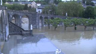 Reportage  Inondation du Sanctuaire de Lourdes  soir du 18 juin 2013 [upl. by Aidil]