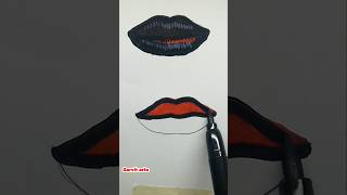 Let’s Draw Lips with Realism Technique 👄 art tutorial [upl. by Areehs]