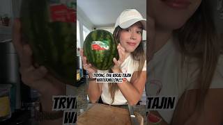 When the watermelon already comes with tajin 🤯🤯 tajin watermelon rarefruits mexicanfood [upl. by Athalla]