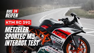 Metzeler Sportec M5 Interact Test auf KTM RC390 [upl. by Jovia]