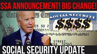 IMPORTANT SSA ANNOUNCEMENT NEW CHANGES COMING  SSI SSDI Payments  Social Security Update [upl. by Yeleak562]