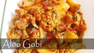 Aloo Gobi Recipe  Indian Vegetarian Food [upl. by Hausner]