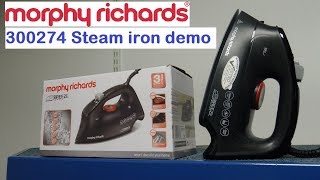 Morphy Richards 300274 Steam Iron Demonstration [upl. by Irrab]