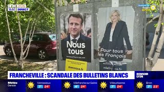 Francheville  scandale des bulletins blancs [upl. by Ayimat]